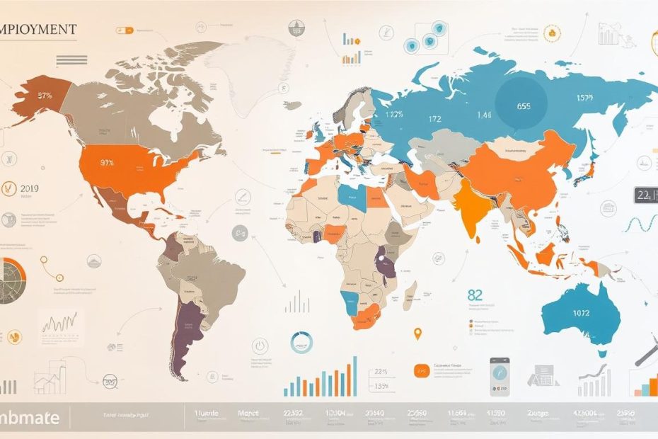 taxa de desemprego no mundo