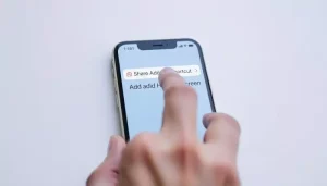atalho de site na tela inicial do iPhone